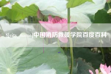 溧阳中国消防救援学院百度百科