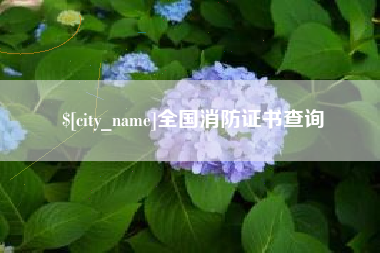 溧阳全国消防证书查询