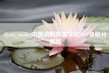 溧阳中国消防救援学院2019录取分数线