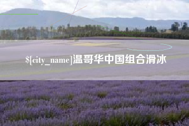 溧阳温哥华中国组合滑冰