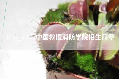 溧阳中国救援消防学院招生简章