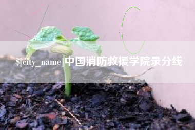 溧阳中国消防救援学院录分线