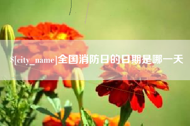 溧阳全国消防日的日期是哪一天
