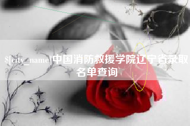 溧阳中国消防救援学院辽宁省录取名单查询