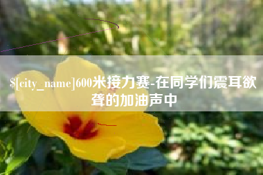 溧阳600米接力赛-在同学们震耳欲聋的加油声中