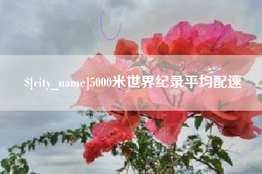 溧阳5000米世界纪录平均配速