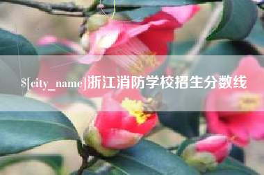 溧阳浙江消防学校招生分数线