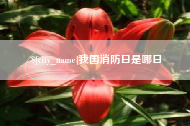 溧阳我国消防日是哪日