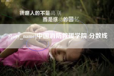 溧阳中国消防救援学院 分数线