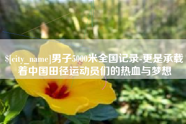 溧阳男子5000米全国记录-更是承载着中国田径运动员们的热血与梦想