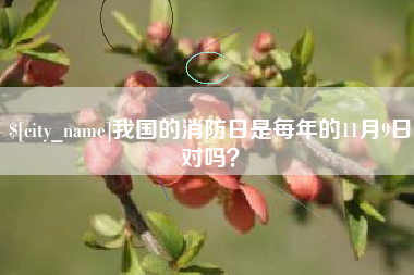 溧阳我国的消防日是每年的11月9日对吗？