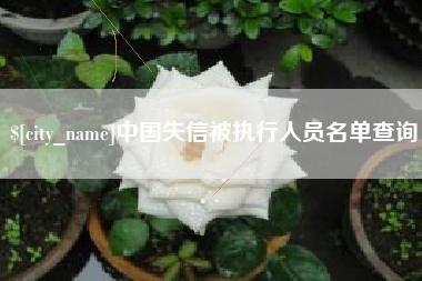 溧阳中国失信被执行人员名单查询