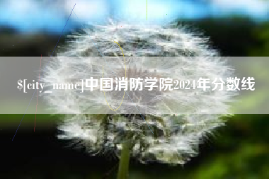 溧阳中国消防学院2024年分数线