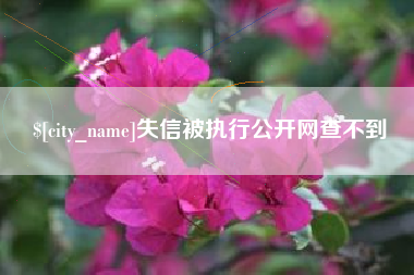 溧阳失信被执行公开网查不到