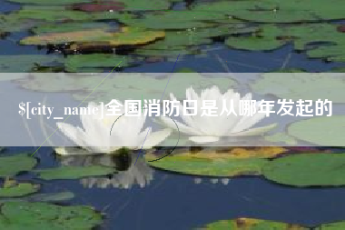 溧阳全国消防日是从哪年发起的