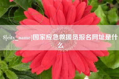 溧阳国家应急救援员报名网址是什么
