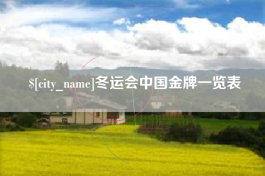 溧阳冬运会中国金牌一览表