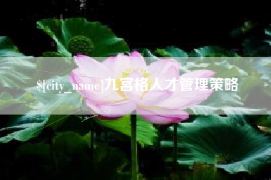 溧阳九宫格人才管理策略