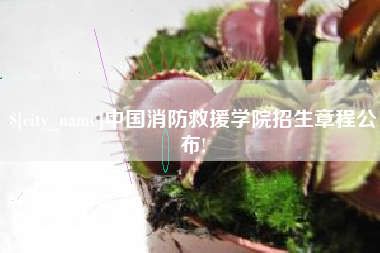 溧阳中国消防救援学院招生章程公布!